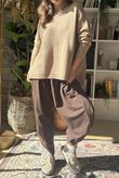 Charli Turtle Ribby Knit Jumper Camel 